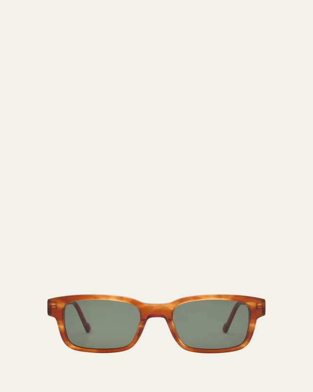 BIO-MITO Horn Acetate Rectangle Sunglasses